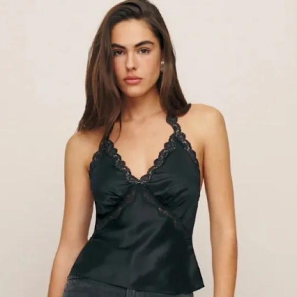 Reformation Monica Silk Top NWT - Picture 3 of 7